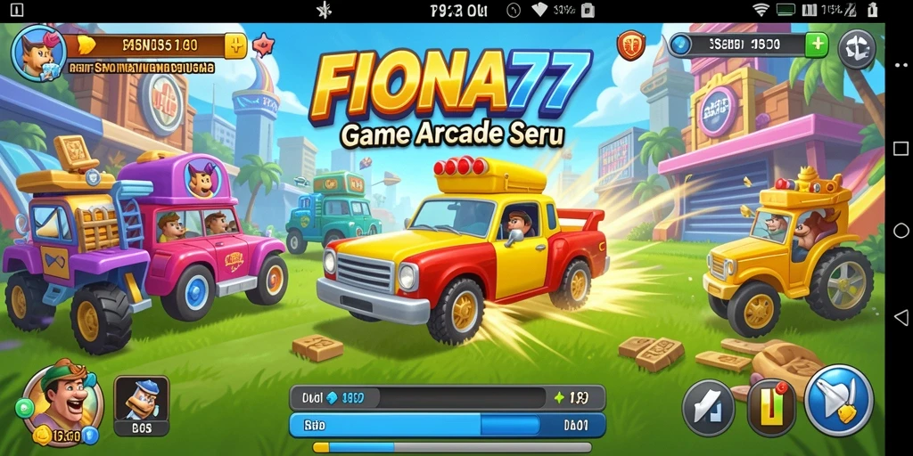 Tampilan gameplay FIONA77 yang seru dan penuh warna.