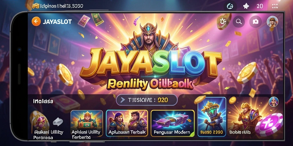 Tampilan antarmuka JAYASLOT yang intuitif dan mudah digunakan.