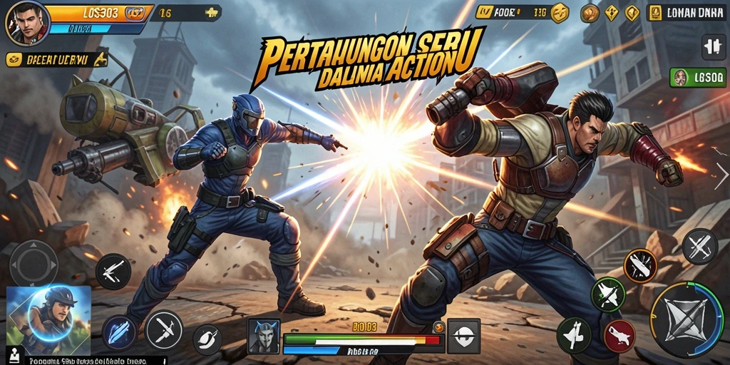 Tampilan gameplay seru penuh aksi di LOS303.