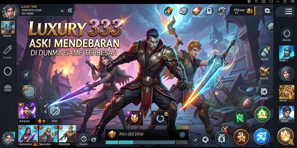Screenshot utama LUXURY333 menunjukkan aksi seru dalam gameplay.