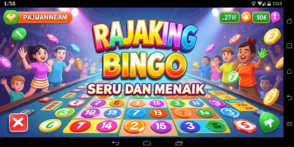 Screenshot gameplay RAJAKING dengan suasana Bingo yang seru.